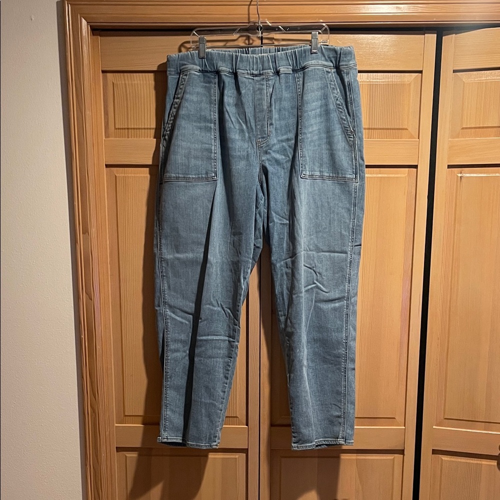 Madewell Blue Denim Jeans Elastic Waist